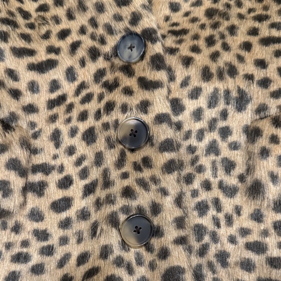 Rebecca Taylor Animal Print Teddy Jacket - Picture 4 of 9